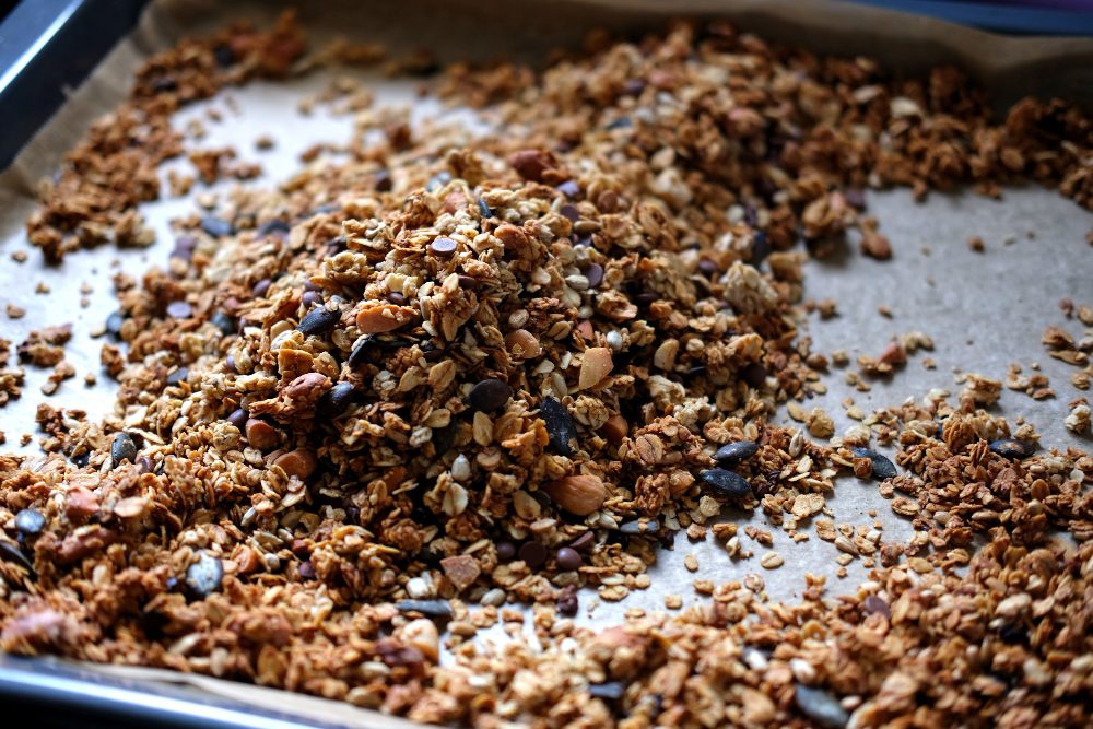 ingrediencie na domácu granolu